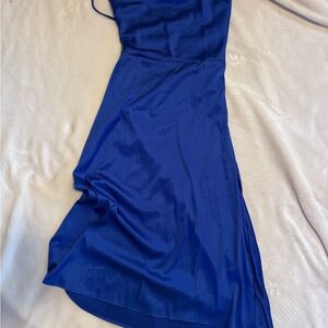 DANIELLE BERNSTEIN Royal Blue Silk Dress